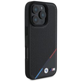 BMW M Perforated Tricolor Line MagSafe Case for iPhone 16 Pro - Black - Apple Cases - Cases - Techbox