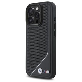 BMW M Perforated Twisted Line MagSafe case for iPhone 16 Pro - black - Apple Cases - Cases - Techbox