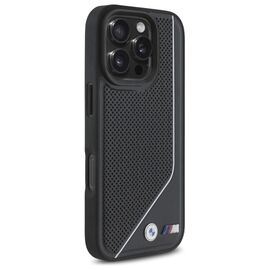 BMW M Perforated Twisted Line MagSafe case for iPhone 16 Pro - black - Apple Cases - Cases - Techbox