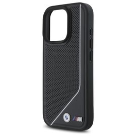 BMW M Perforated Twisted Line MagSafe case for iPhone 16 Pro - black - Apple Cases - Cases - Techbox