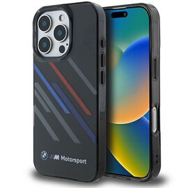 BMW Motosport IML Random Stripes iPhone 16 Pro Max Case - Black - Apple Cases - Cases - Techbox