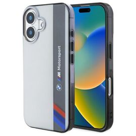 BMW Motosport IML Vertical Stripe iPhone 16 Case - Gray - Apple Cases - Cases - Techbox
