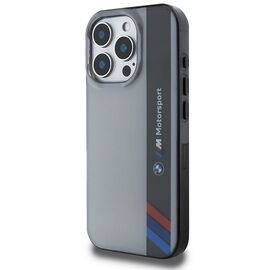 BMW Motosport IML Vertical Stripe iPhone 16 Pro Case - Gray - Apple Cases - Cases - Techbox