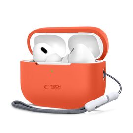 Tech-Protect Silicone Case for Apple AirPods Pro 1 / 2 - Orange - Smartphone Accessories - Cables & Accessories - Techbox