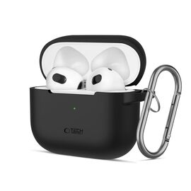 Tech-Protect Silicone Hook Case for Apple AirPods 3 - Black - Smartphone Accessories - Cables & Accessories - Techbox