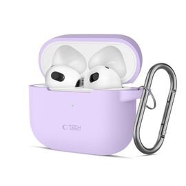 Tech-Protect Silicone Hook Case for Apple AirPods 3 - Purple - Smartphone Accessories - Cables & Accessories - Techbox
