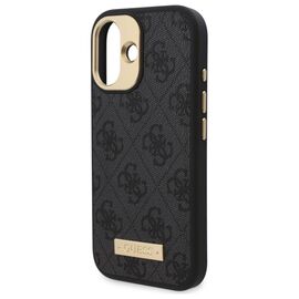 Guess 4G Logo Plate MagSafe Case for iPhone 16 Plus - Black - Apple Cases - Cases - Techbox