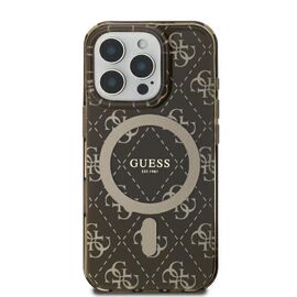 Guess IML 4G Background MagSafe iPhone 16 Pro Case - Brown | Techbox