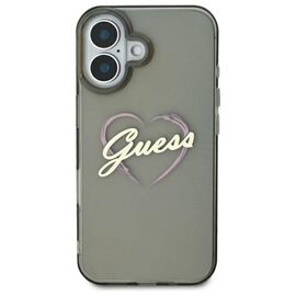 Guess IML Heart Case for iPhone 16 Plus - Black | Techbox