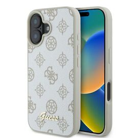 Guess Peony Script Logo MagSafe iPhone 16 Case - White - Apple Cases - Cases - Techbox