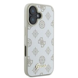 Guess Peony Script Logo MagSafe iPhone 16 Case - White - Apple Cases - Cases - Techbox