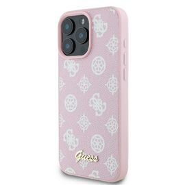 Guess Peony Script Logo MagSafe iPhone 16 Pro Case - Pink - Apple Cases - Cases - Techbox