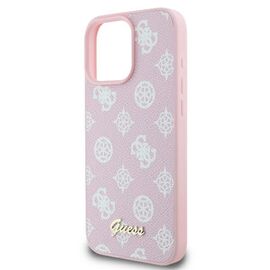 Guess Peony Script Logo MagSafe iPhone 16 Pro Case - Pink - Apple Cases - Cases - Techbox
