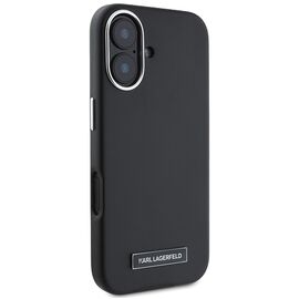 Karl Lagerfeld FW Metal Plate MagSafe iPhone 16 Plus Case - Black | Techbox