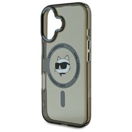 Karl Lagerfeld IML Metal Choupette Head MagSafe iPhone 16 Plus Case - Black - Apple Cases - Cases - Techbox