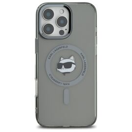 Karl Lagerfeld IML Metal Choupette Head MagSafe iPhone 16 Pro Case - Black - Apple Cases - Cases - Techbox