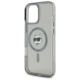 Karl Lagerfeld IML Metal Choupette Head MagSafe iPhone 16 Pro Case - Black - Apple Cases - Cases - Techbox