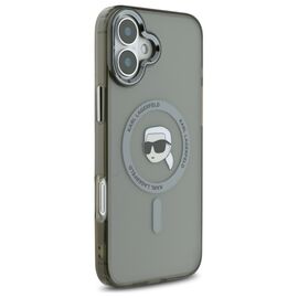 Karl Lagerfeld IML Metal Karl Head MagSafe iPhone 16 Plus Case - Black - Apple Cases - Cases - Techbox