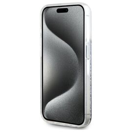 Karl Lagerfeld Liquid Glitter Karl &amp; Choupette Head Magsafe iPhone 15 Pro Case - Clear | Techbox