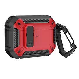 Airpods 4 Armor Case with Carabiner - Red | Techbox