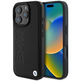BMW Leather Hot Stamp MagSafe iPhone 16 Pro Case - Black - Apple Cases - Cases - Techbox