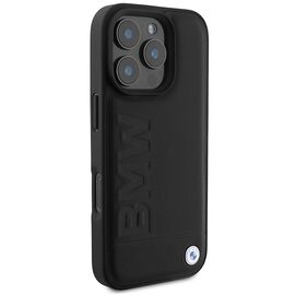 BMW Leather Hot Stamp MagSafe iPhone 16 Pro Case - Black - Apple Cases - Cases - Techbox