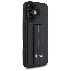 BMW M Grip Stand Smooth and Carbon case for iPhone 16 - black - Apple Cases - Cases - Techbox