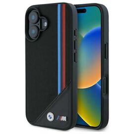 BMW M Meshed Tricolor Stripes MagSafe case for iPhone 16 - black | Techbox