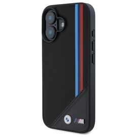 BMW M Meshed Tricolor Stripes MagSafe case for iPhone 16 - black | Techbox