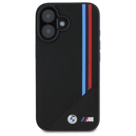 BMW M Meshed Tricolor Stripes MagSafe case for iPhone 16 - black | Techbox