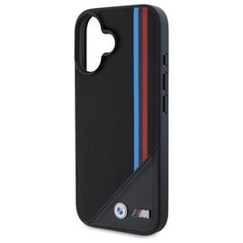 BMW M Meshed Tricolor Stripes MagSafe case for iPhone 16 - black | Techbox