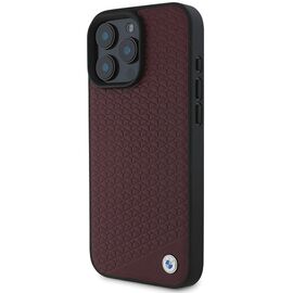 BMW Sign Leather Diamond Metal Logo MagSafe Case for iPhone 16 Pro Max - Red - Apple Cases - Cases - Techbox