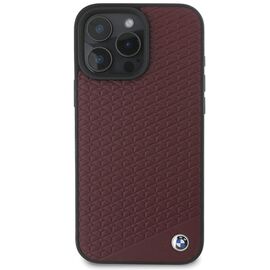 BMW Sign Leather Diamond Metal Logo MagSafe Case for iPhone 16 Pro Max - Red - Apple Cases - Cases - Techbox