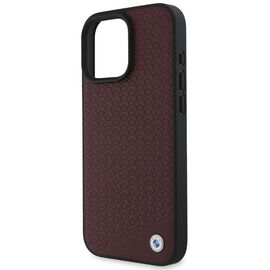 BMW Sign Leather Diamond Metal Logo MagSafe Case for iPhone 16 Pro Max - Red - Apple Cases - Cases - Techbox