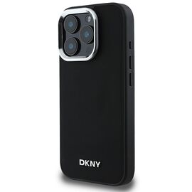 DKNY Plain Silver Logo MagSafe iPhone 16 Pro Max Case - Black | Techbox