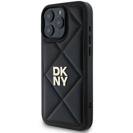 DKNY Quilted Stack Logo iPhone 16 Pro Case - Black - Apple Cases - Cases - Techbox