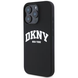 DKNY Silicone White Printed Logo MagSafe Case for iPhone 16 Pro Max - Black | Techbox
