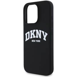 DKNY Silicone White Printed Logo MagSafe iPhone 16 Pro Case - Black | Techbox