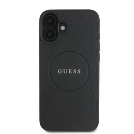 Guess Grained Gold Ring MagSafe case for iPhone 16 - black - Apple Cases - Cases - Techbox