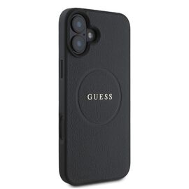 Guess Grained Gold Ring MagSafe case for iPhone 16 - black - Apple Cases - Cases - Techbox