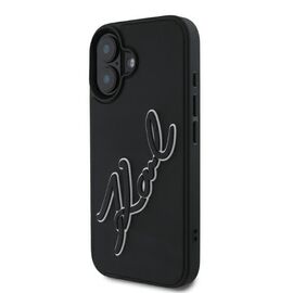Karl Lagerfeld 3D Rubber Signature iPhone 16 Case - Black - Apple Cases - Cases - Techbox