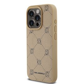 Karl Lagerfeld Magsafe Karl Head iPhone 15 Pro Case - Beige | Techbox