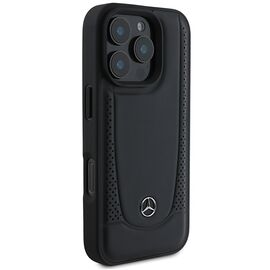 Mercedes Leather Urban Case for iPhone 16 Pro Max - Black | Techbox