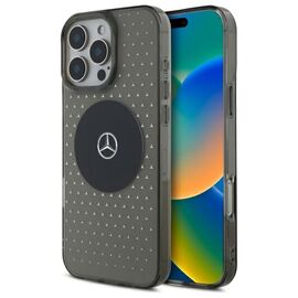 Mercedes MB Case Star Pattern for iPhone 16 Pro - Black | Techbox