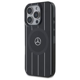 Mercedes MB Double Layer Crossed Lines MagSafe iPhone 16 Pro Case - Black | Techbox