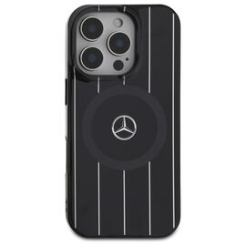 Mercedes MB Double Layer Crossed Lines MagSafe iPhone 16 Pro Case - Black | Techbox