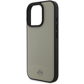 Mercedes MB Textured and Plain Leather MagSafe case for iPhone 16 Pro Max - beige | Techbox