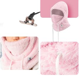 Qunature Arctic Velvet Ski Balaclava Size L - Pink - Ski - Sports & Fitness - Techbox