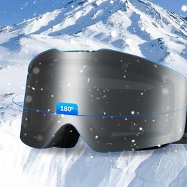 Qunature Black Frameless Ski Goggles - Black - Ski - Sports & Fitness - Techbox