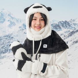 Qunature Panda Ski Gloves for Kids and Adults Size S - Black/White - Ski - Sports & Fitness - Techbox